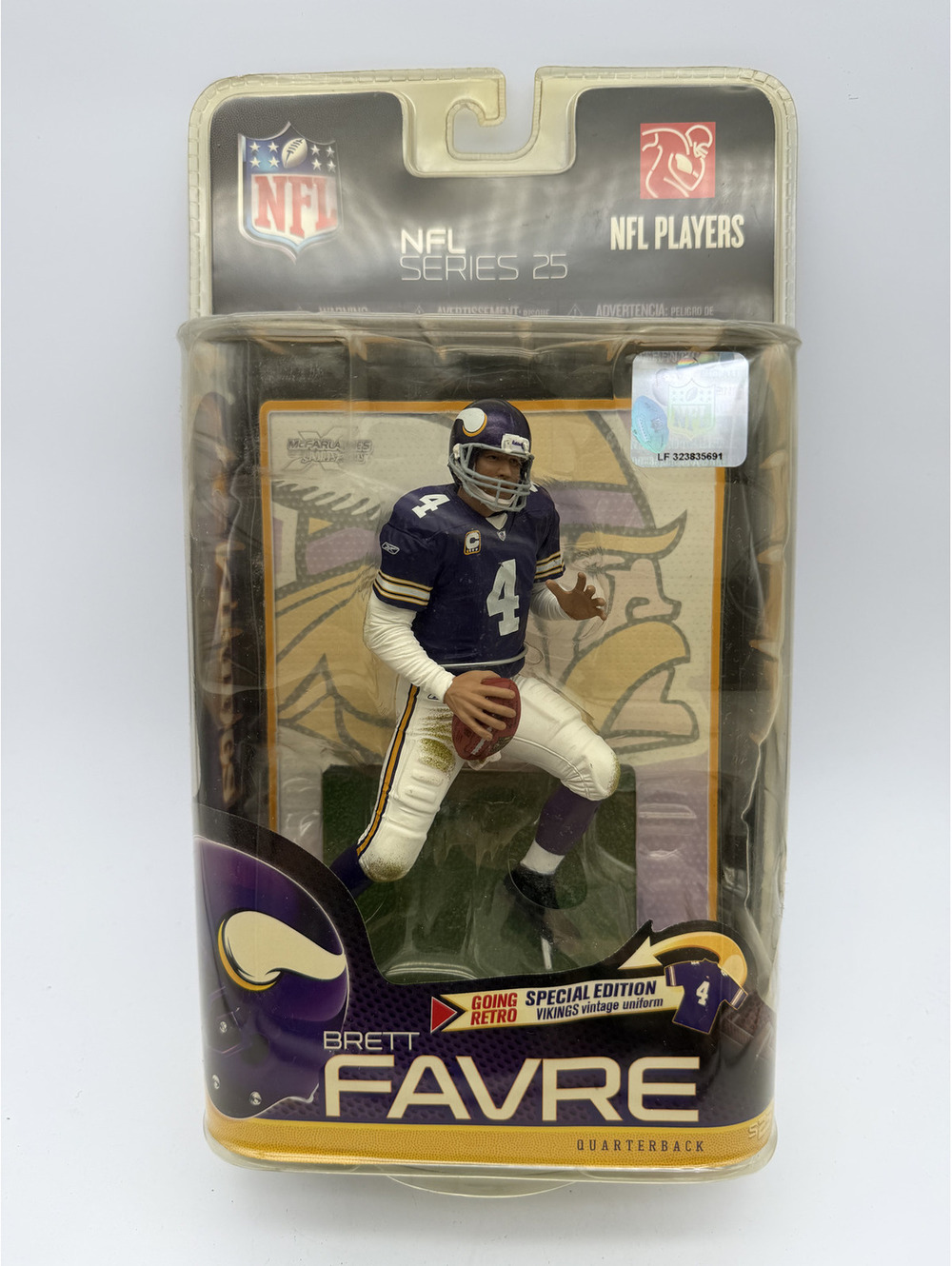 McFarlane NFL Series 25 Brett Favre Minnesota Vikings Action Figure Special Edit